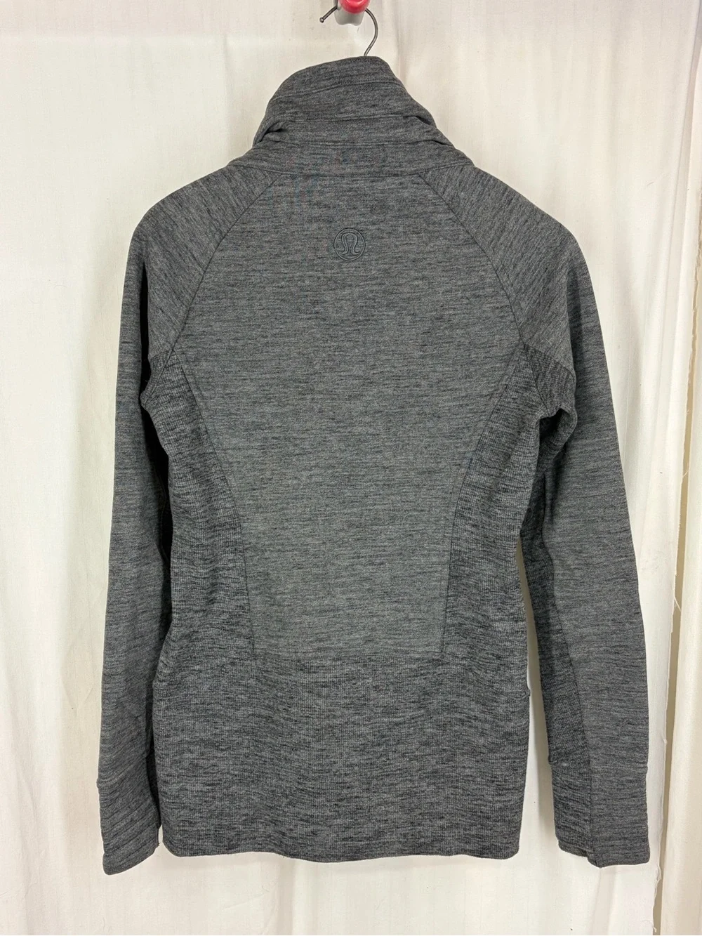 Lululemon 4 Radiant Jacket ll Heathered Core Dark Grey Zip Front High Neck Slim